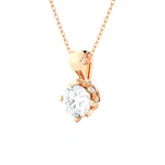 1  ctw Round Lab Grown Diamond Solitaire Pendant