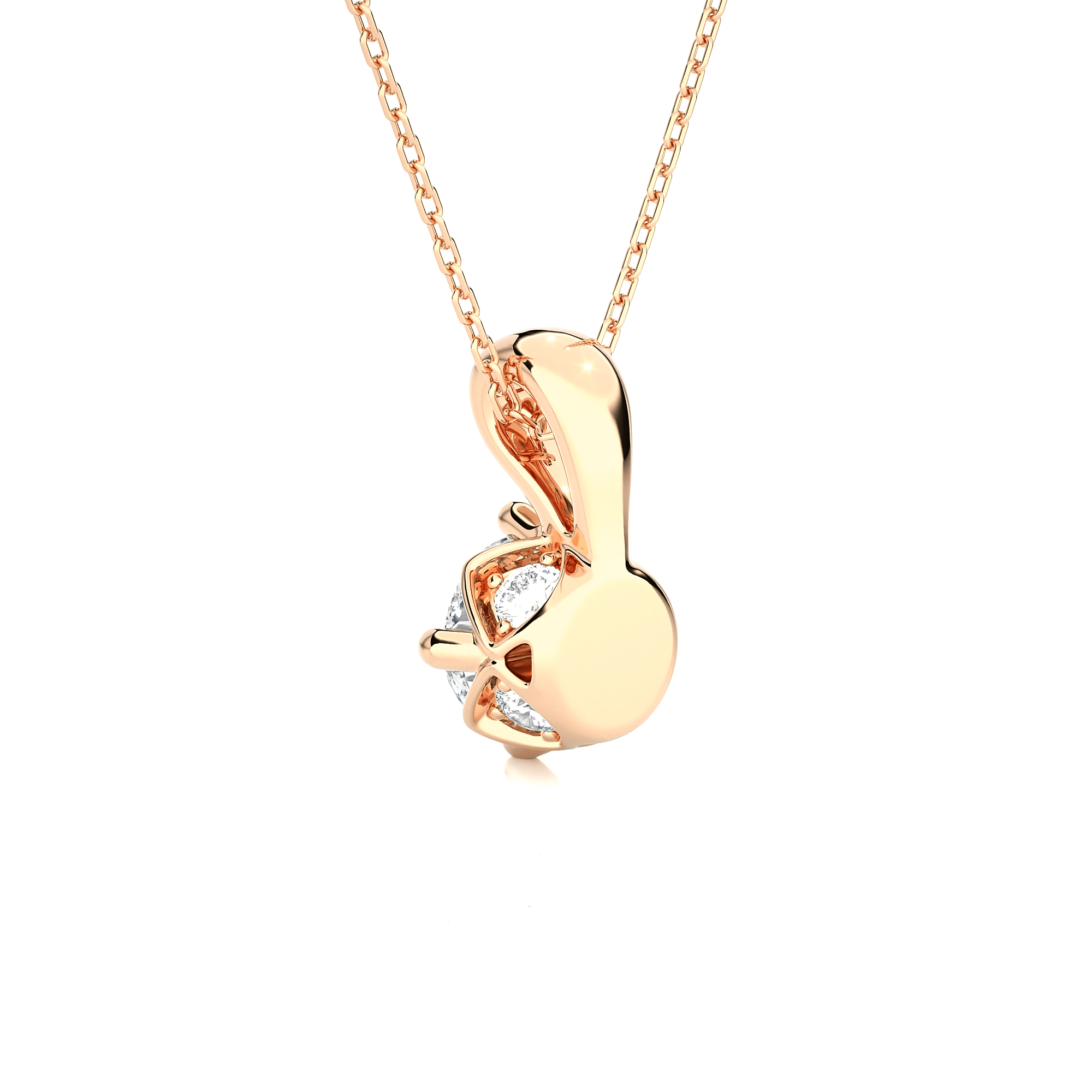 1  ctw Round Lab Grown Diamond Solitaire Pendant