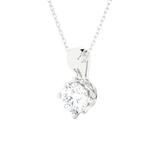 1  ctw Round Lab Grown Diamond Solitaire Pendant