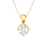 1  ctw Round Lab Grown Diamond Solitaire Pendant