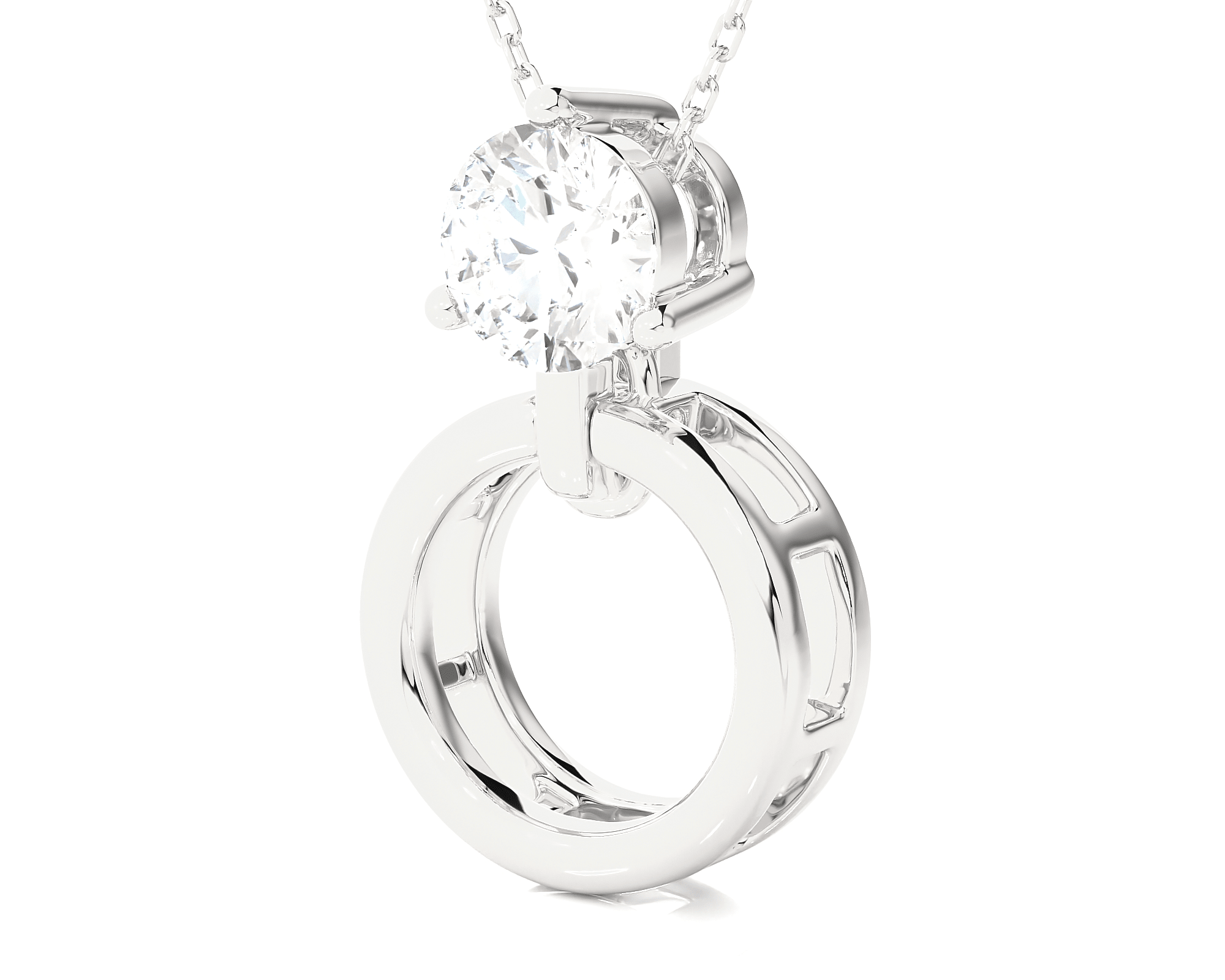 7/8  ctw Round Lab Grown Diamond Fashion Pendant
