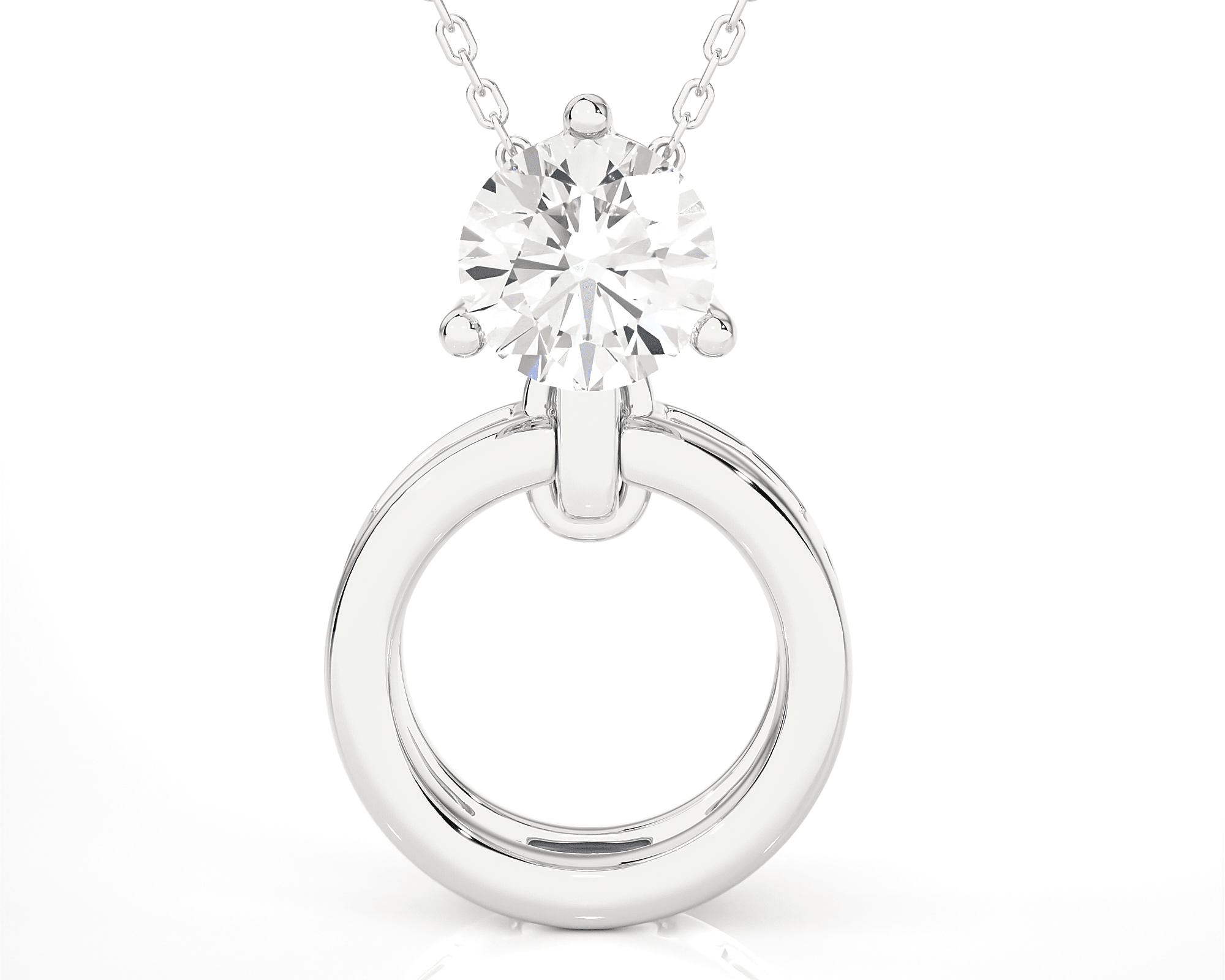 7/8  ctw Round Lab Grown Diamond Fashion Pendant