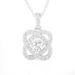3/4  ctw Round Lab Grown Diamond Fashion Pendant