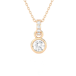 1/2  ctw Round Lab Grown Diamond Solitaire Pendant
