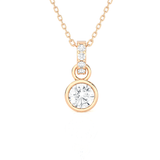 1/2  ctw Round Lab Grown Diamond Solitaire Pendant