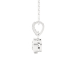 1/2  ctw Round Lab Grown Diamond Solitaire Pendant