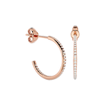 Round Lab Grown Diamond Hoop Earrings