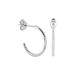Round Lab Grown Diamond Hoop Earrings