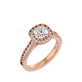 1 3/4 ctw Emerald-Cut Lab Grown Diamond Halo Engagement Ring
