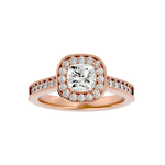 1 3/4 ctw Emerald-Cut Lab Grown Diamond Halo Engagement Ring