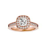 1 3/4 ctw Emerald-Cut Lab Grown Diamond Halo Engagement Ring