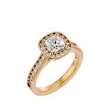 1 3/4 ctw Emerald-Cut Lab Grown Diamond Halo Engagement Ring