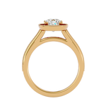 1 3/4 ctw Emerald-Cut Lab Grown Diamond Halo Engagement Ring