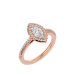 1 ctw Marquise Lab Grown Diamond Halo Engagement Ring