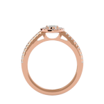 1 ctw Marquise Lab Grown Diamond Halo Engagement Ring