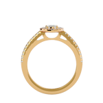 1 ctw Marquise Lab Grown Diamond Halo Engagement Ring