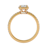 1 ctw Princess-Cut Lab Grown Diamond Halo Engagement Ring