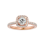 1 7/8 ctw Round Lab Grown Diamond Halo Engagement Ring