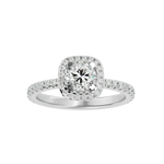 1 7/8 ctw Round Lab Grown Diamond Halo Engagement Ring