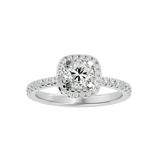1 7/8 ctw Round Lab Grown Diamond Halo Engagement Ring