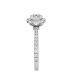 1 7/8 ctw Round Lab Grown Diamond Halo Engagement Ring