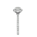 1 7/8 ctw Round Lab Grown Diamond Halo Engagement Ring
