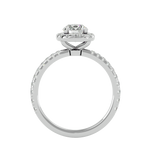 1 7/8 ctw Round Lab Grown Diamond Halo Engagement Ring