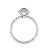 1 7/8 ctw Round Lab Grown Diamond Halo Engagement Ring