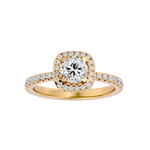 1 7/8 ctw Round Lab Grown Diamond Halo Engagement Ring