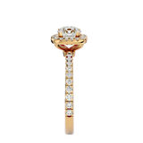 1 7/8 ctw Round Lab Grown Diamond Halo Engagement Ring