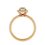 1 7/8 ctw Round Lab Grown Diamond Halo Engagement Ring