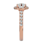 2 ctw Round Lab Grown Diamond Halo Engagement Ring