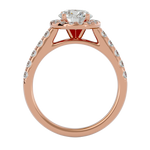 2 ctw Round Lab Grown Diamond Halo Engagement Ring