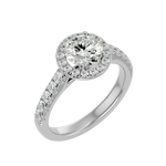 2 ctw Round Lab Grown Diamond Halo Engagement Ring