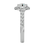 2 ctw Round Lab Grown Diamond Halo Engagement Ring