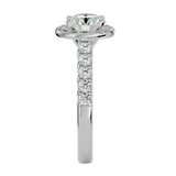 2 ctw Round Lab Grown Diamond Halo Engagement Ring