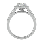 2 ctw Round Lab Grown Diamond Halo Engagement Ring