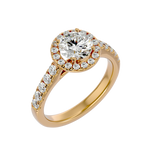 2 ctw Round Lab Grown Diamond Halo Engagement Ring