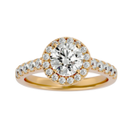 2 ctw Round Lab Grown Diamond Halo Engagement Ring