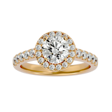 2 ctw Round Lab Grown Diamond Halo Engagement Ring