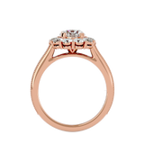2 5/8 ctw Round Lab Grown Diamond Halo Engagement Ring