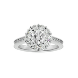2 5/8 ctw Round Lab Grown Diamond Halo Engagement Ring