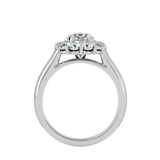 2 5/8 ctw Round Lab Grown Diamond Halo Engagement Ring