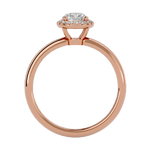 1/2 ctw Oval Lab Grown Diamond Halo Engagement Ring