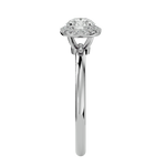 1/2 ctw Oval Lab Grown Diamond Halo Engagement Ring