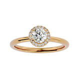 1/2 ctw Oval Lab Grown Diamond Halo Engagement Ring
