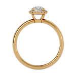 1/2 ctw Oval Lab Grown Diamond Halo Engagement Ring