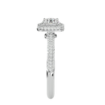 1 1/4 ctw Round Lab Grown Diamond Halo Engagement Ring
