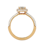 1 1/4 ctw Round Lab Grown Diamond Halo Engagement Ring