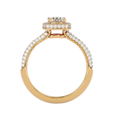 1 1/4 ctw Round Lab Grown Diamond Halo Engagement Ring